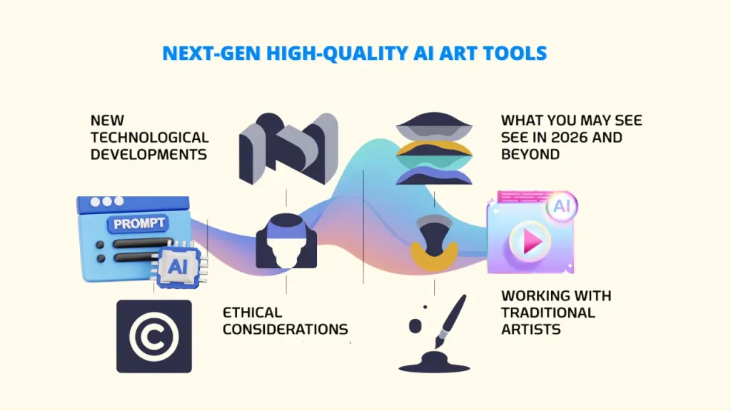 Describe this specific image, e.g., A surreal, dreamlike image of a whale soaring through a cloudy sky above a city]. Al Art Generator : Al Art: Top Al Art Generators