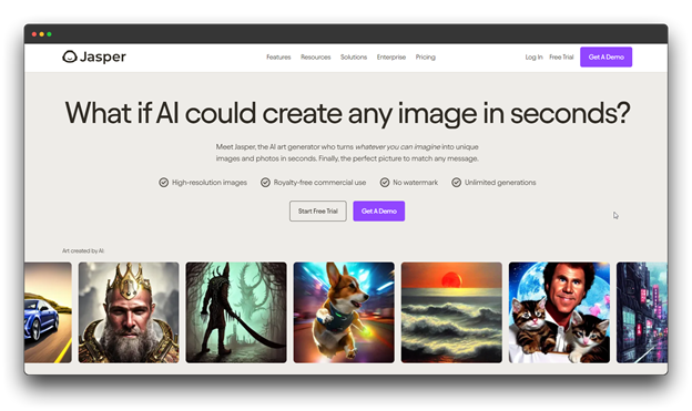 AI image generator tool, create images from text, high-resolution images, commercial use, online generation, demo available, start now.