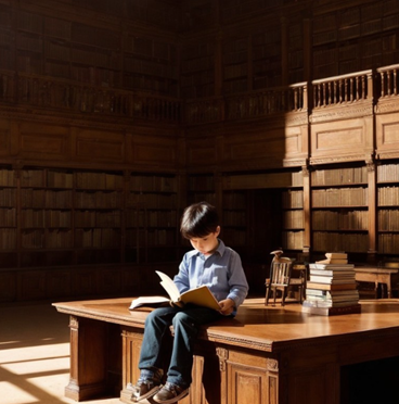 A serene landscape showing a calm lake reflecting a sunset, in a digital painting style. Al Art Generator : Al Art: Top Al Art Generators